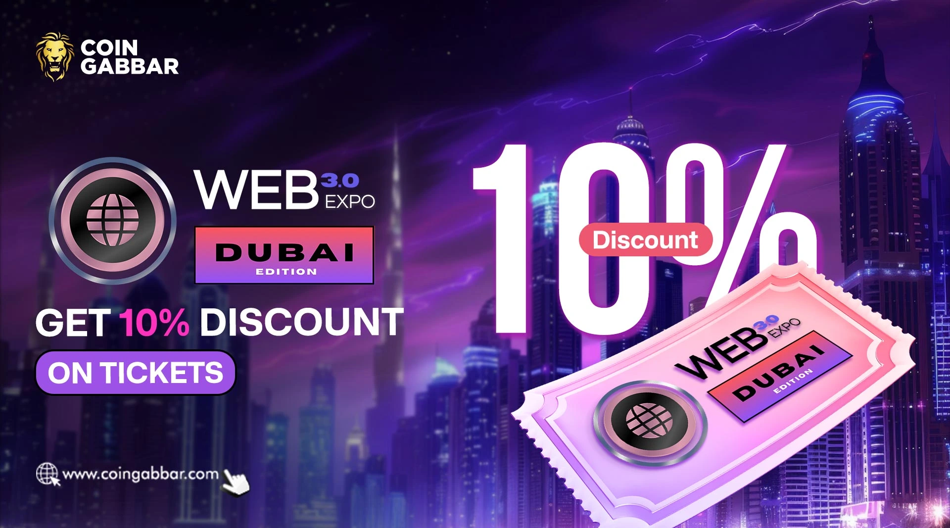 Web3 Expo Dubai 2026 Tickets: Get 10% Discount Now