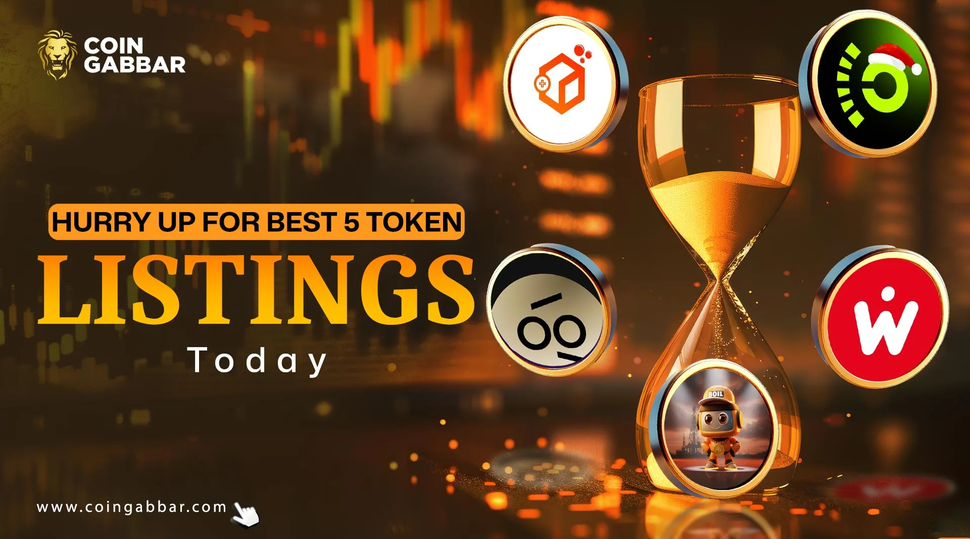 Hurry Up for Best 5 crypto Token Listings Today
