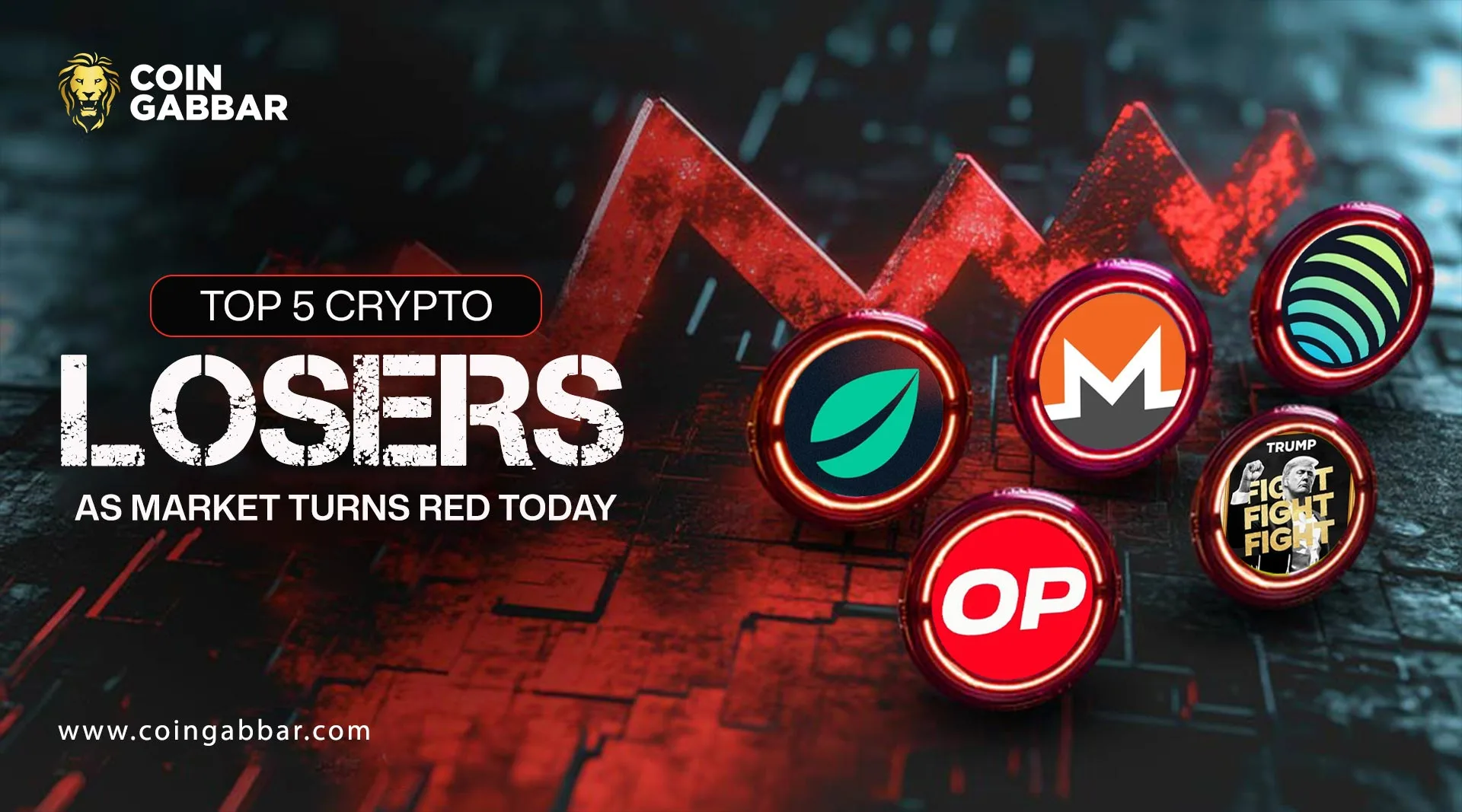 Top 5 Crypto Losers as Market Turns Red Today