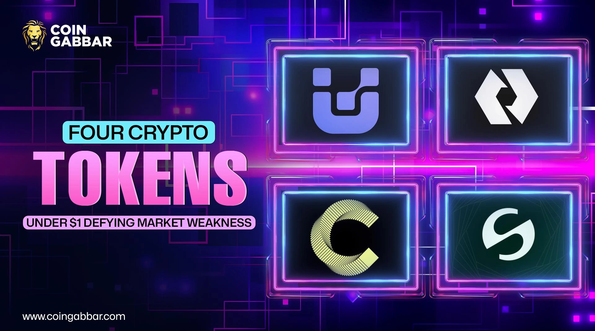 Four Crypto Tokens Under $1 Defying Market Weakness