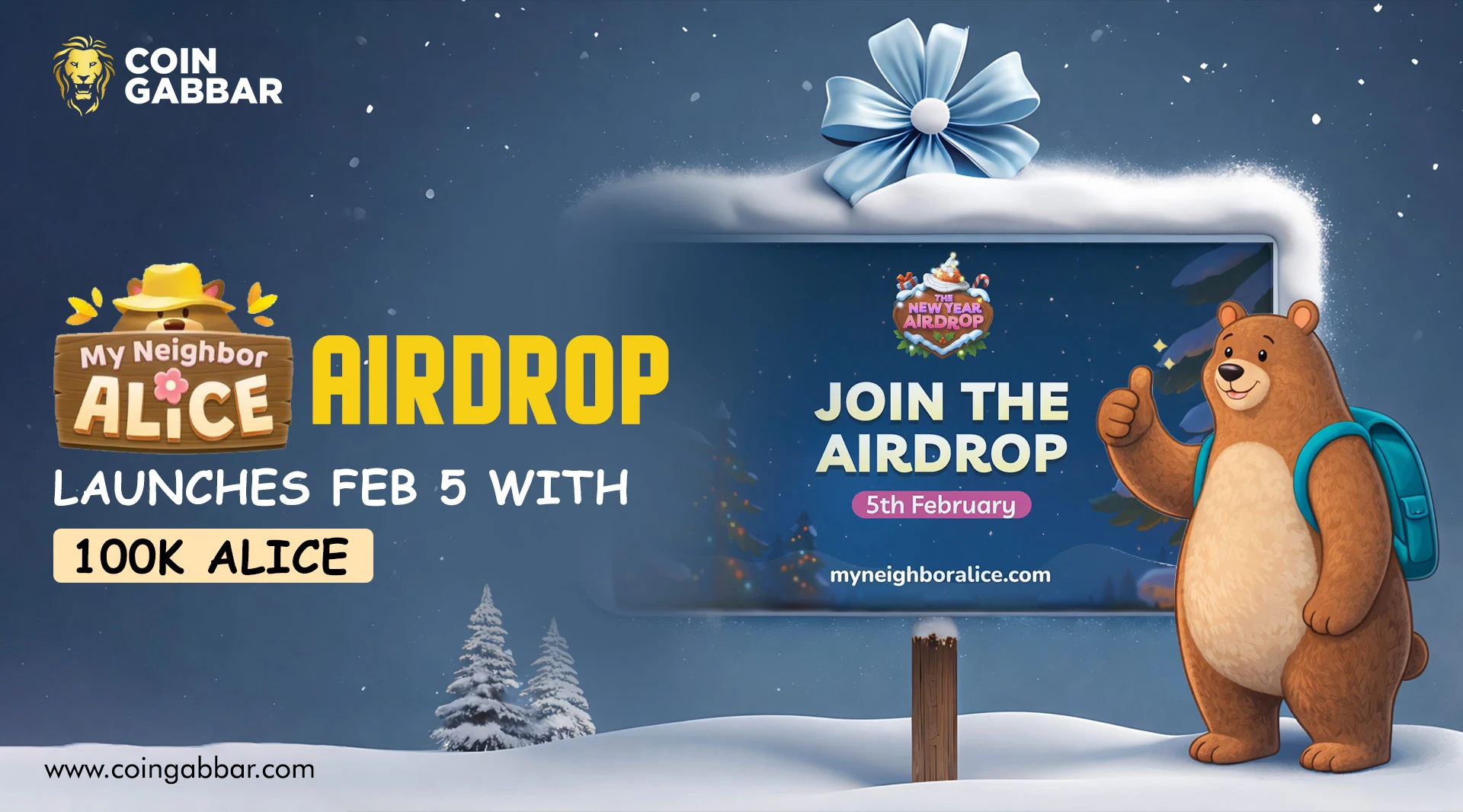My Neighbor Alice Airdrop Launches Feb 5 With 100K ALICE