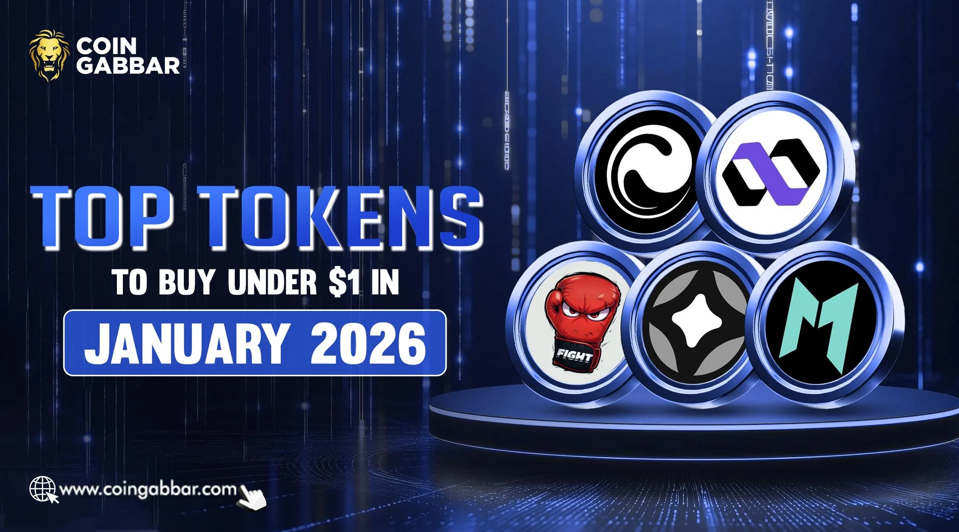 Top Tokens To Buy Under $1 In January 2026