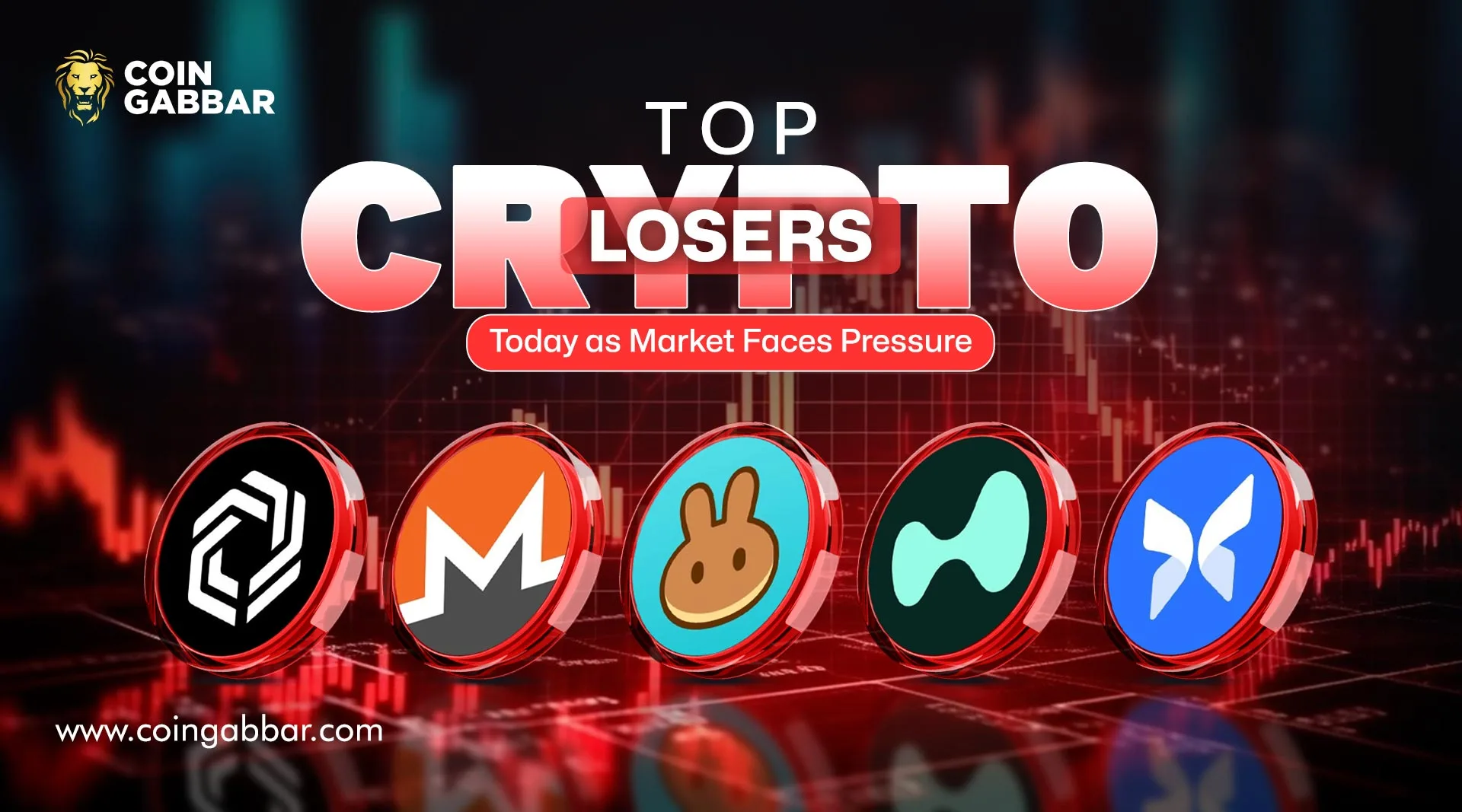 Top Crypto Losers Today as Market Faces Pressure