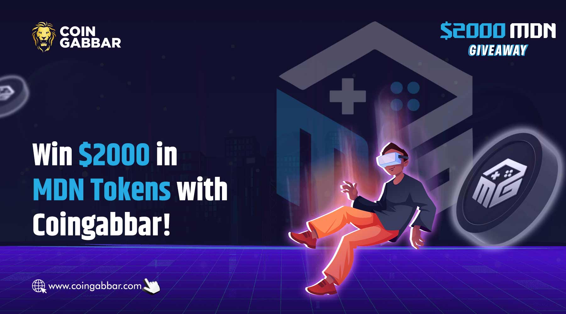 Win $2000 MDN Tokens in CoinGabbar's Maidaan Games Giveaway!