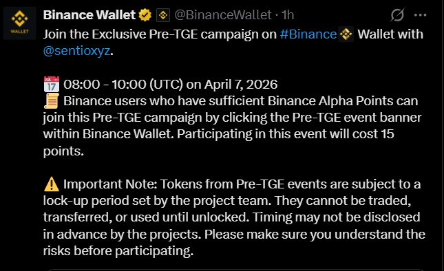 Sentio Pre-TGE Announced