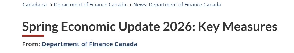 Spring Economic Update 2026