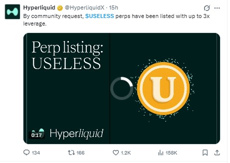 Hyperliquid just listed Hyperliquid just listed