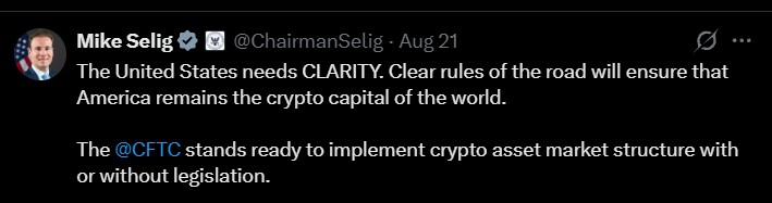 CFTC Chair Say About the CLARITY Act CFTC Chair Say About the CLARITY Act