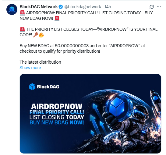BlockDAG latest post