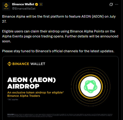 Binance Official Post Binance Official Post
