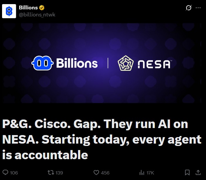Billions Network Partnership With NESA Billions Network Partnership With NESA