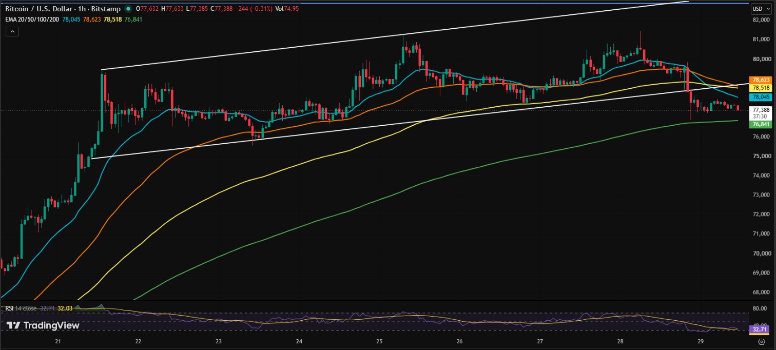 BTC/USDT PRICE CHART