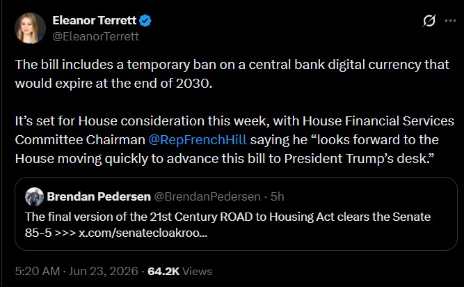 US Senate CBDC Ban 2030