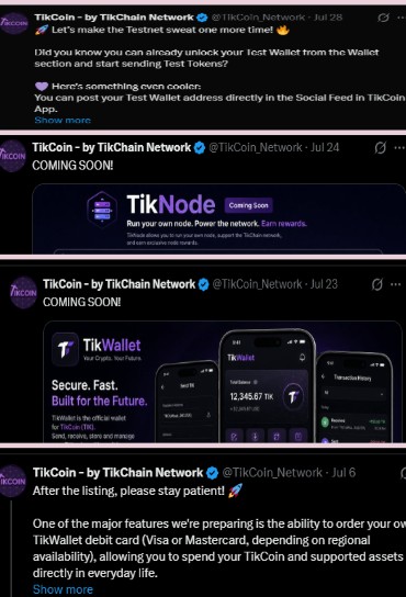 Tikchain Network Latest Coming Soon Updates Tikchain Network Latest Coming Soon Updates