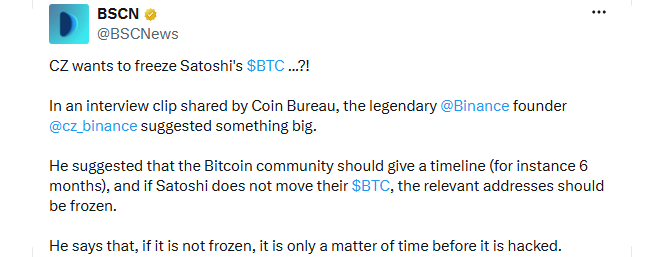 Reporting Bitcoin Freeze Plan