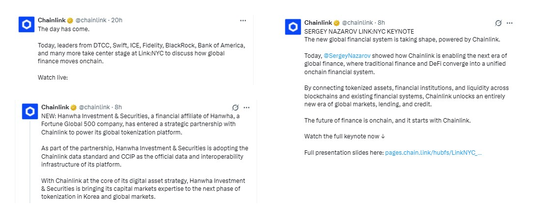 Hanwha Chainlink Partnership and NYC Keynote