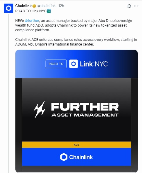 per Chainlink Further announcement per Chainlink Further announcement