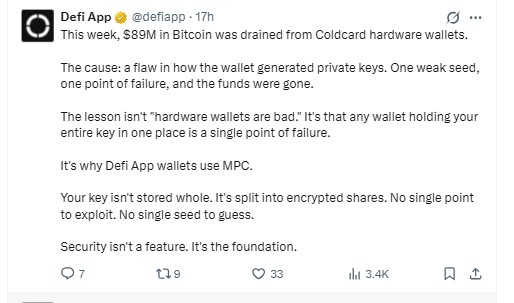 X Post by DeFi App X Post by DeFi App