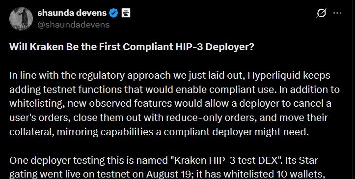 A "Kraken" Test Deployment Raises Questions