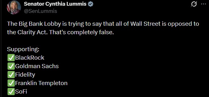 CLARITY Act BlackRock, Goldman Sachs and Wall Street Firms