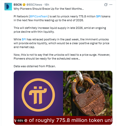 Token Unlock News: 775.8 Million PI Incoming Token Unlock News: 775.8 Million PI Incoming