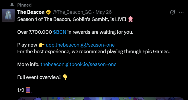 Beacon network airdrop gameplay