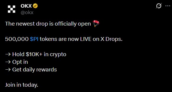 OKX Pi Coin drops news