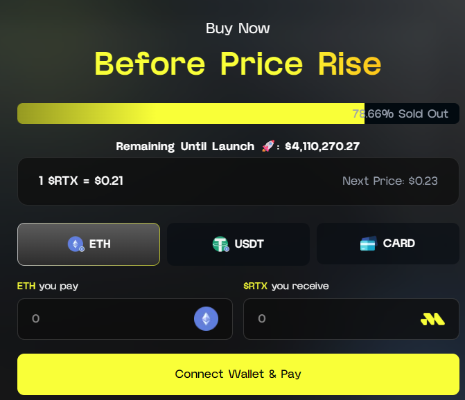 Image titofficial Remittix presale dashboard