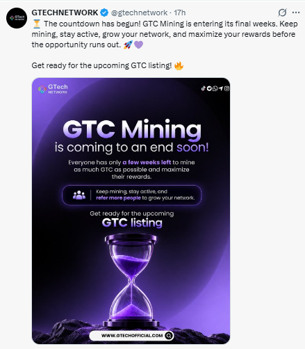 GTC Mining is entering its final weeks
