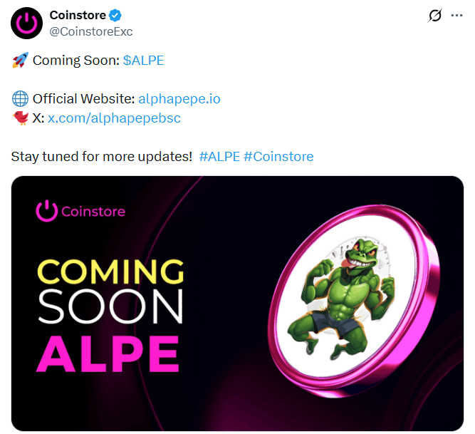 Coinstore Post on X Coinstore Post on X