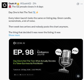 The OZ presale closes in 4 days The OZ presale closes in 4 days