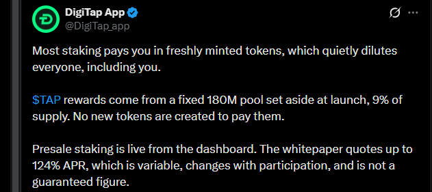 Digitap presale news official x post Digitap presale news official x post