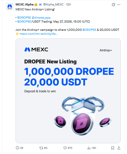 DROPE listing on MEXC today