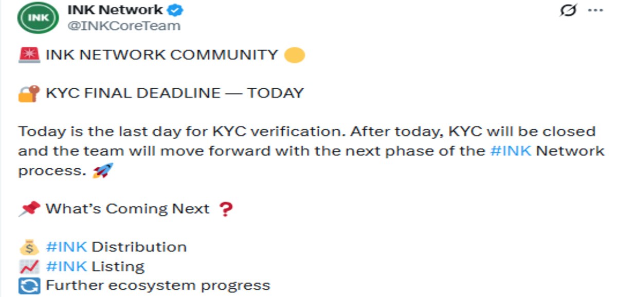 INK Network News Official X Post