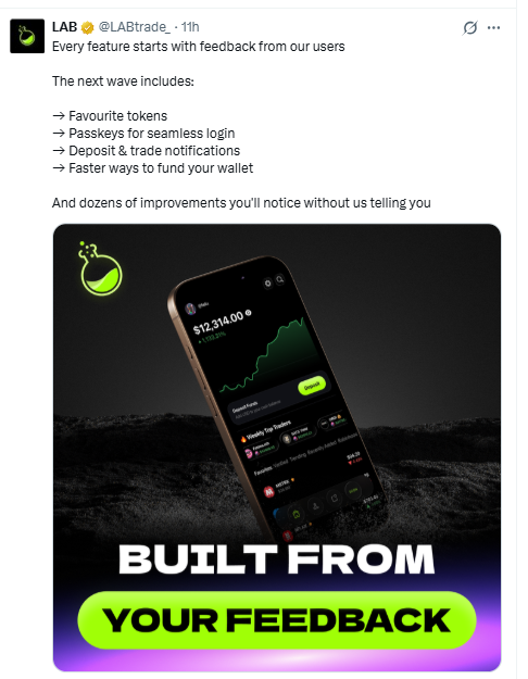 LAB Team New App Features