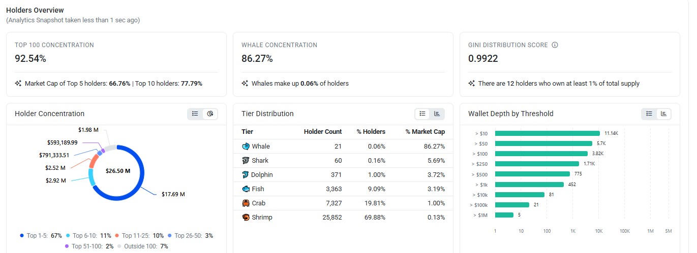 BCH Holder Concentration