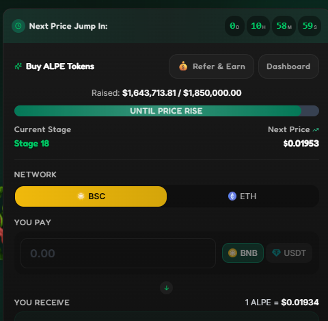 alphapepe presale price