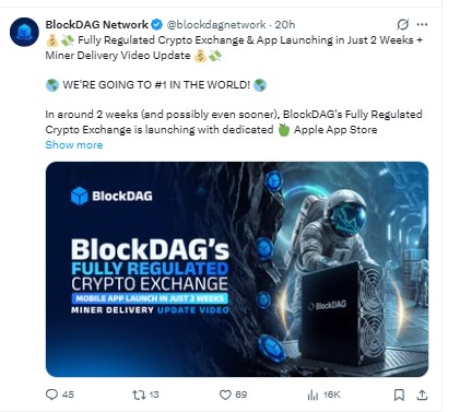 BlockDAG Launch Crypto Exchange