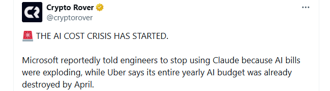 AI Cost Crisis 2026