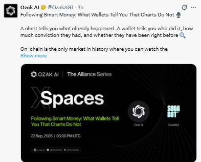 Ozak AI announced a new 6-day Alliance Series Ozak AI announced a new 6-day Alliance Series
