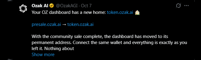 Ozak AI dashboard migration