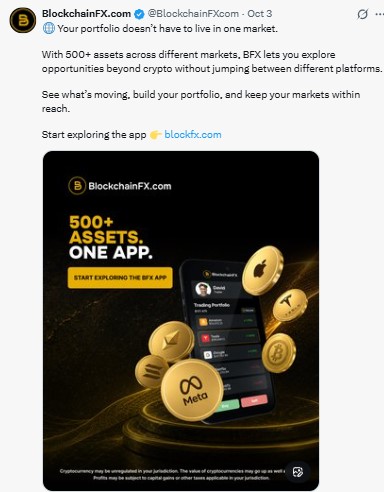 The BFX app offers access to 500+ assets across different markets The BFX app offers access to 500+ assets across different markets