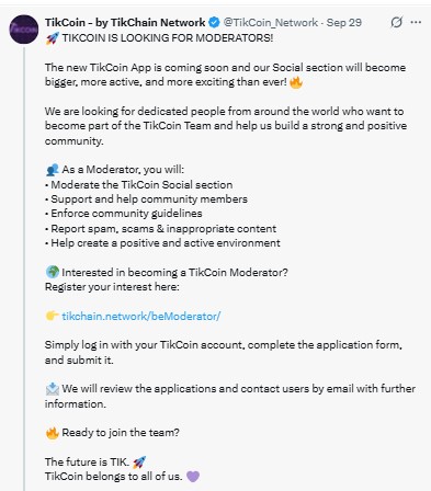 TikCoin App is coming soon TikCoin App is coming soon