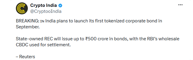 India Tokenized Corporate Bonds India Tokenized Corporate Bonds