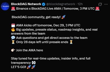 BlockDAG AMA Today