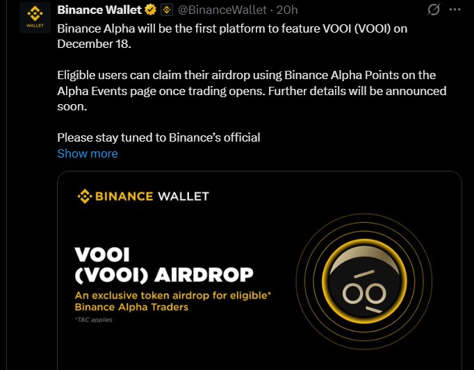Binance Vooi Listing Binance Vooi Listing