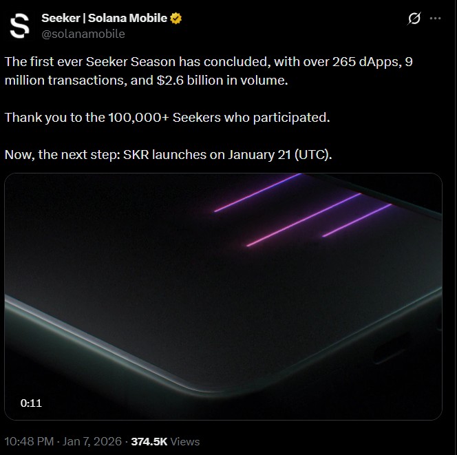 SKR token launch by Solana Mobile SKR token launch by Solana Mobile