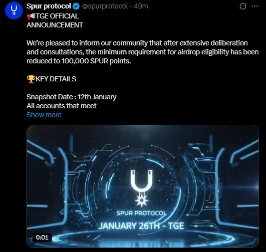 Spur Procotol TGE Spur Procotol TGE