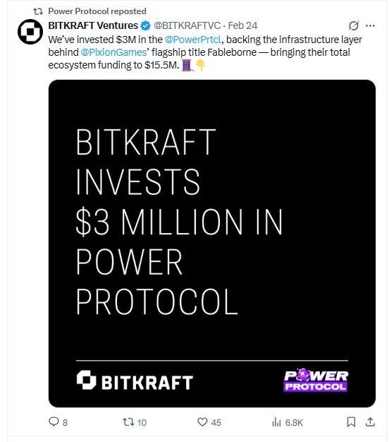 Bitkraft Ventures $3M investment in Power Protocol funding announcement Bitkraft Ventures $3M investment in Power Protocol funding announcement