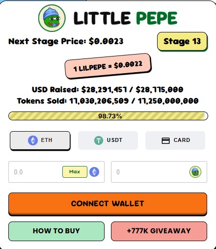 Little Pepe Stage 13 presale